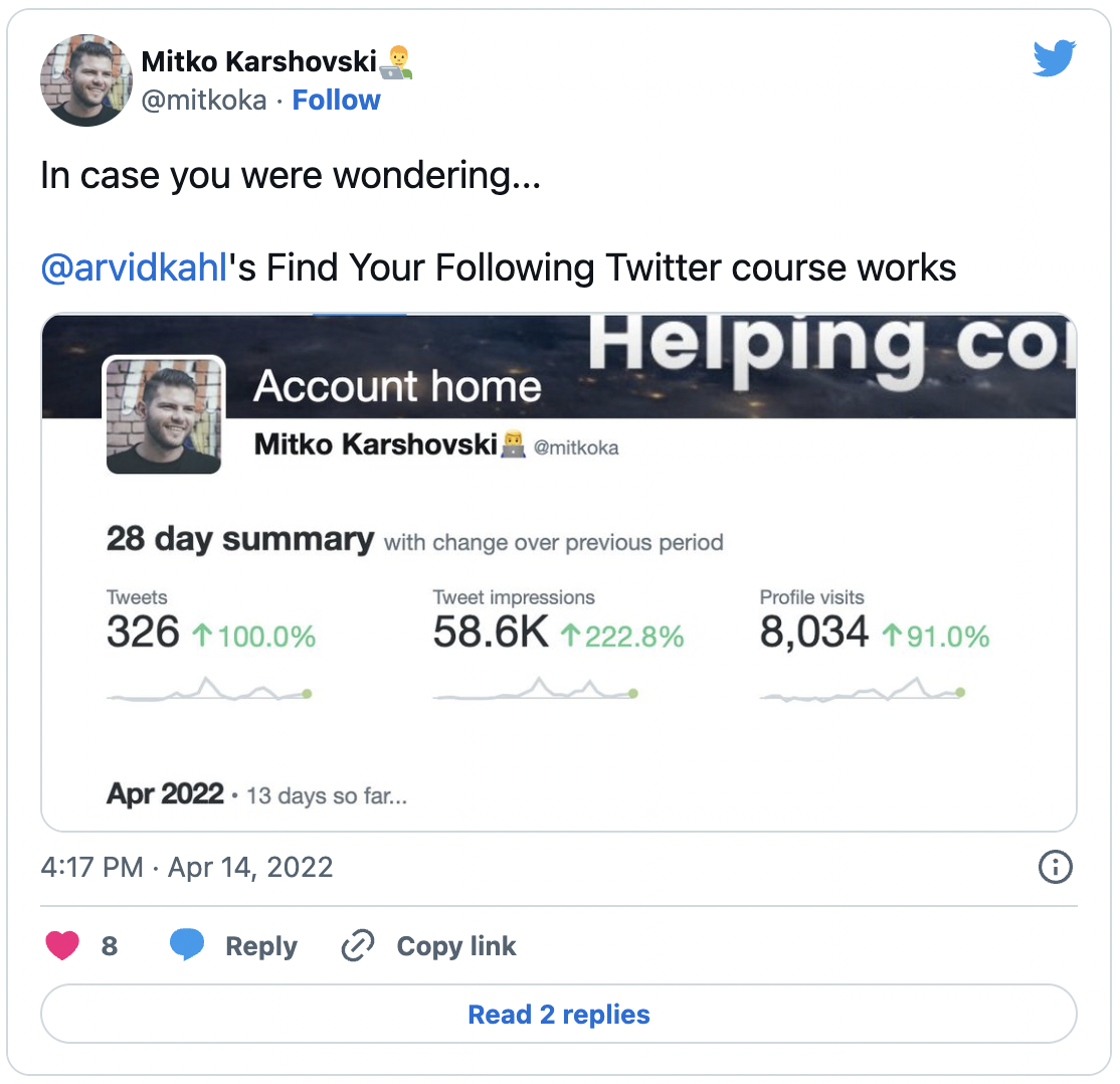 Mitko Karshovski👨‍💻's tweet about Find your Following